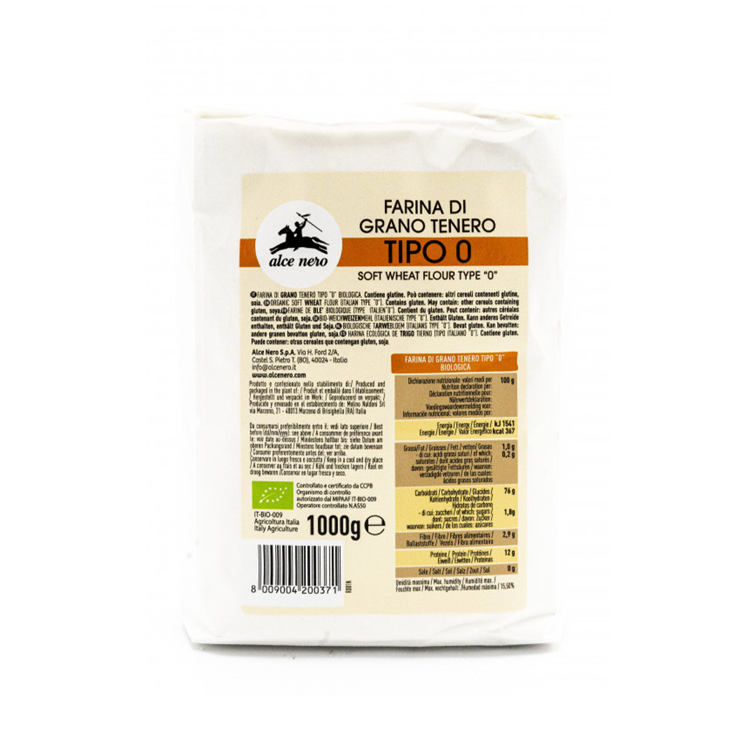 Buy Organic Soft Wheat Flour - Type 0; 1kg