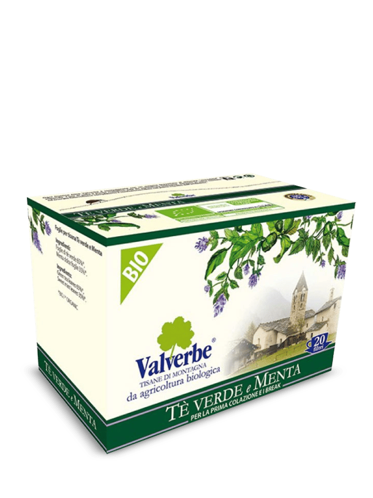 Organic Green Mint Tea; 20 filters