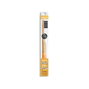 Bamboo Toothbrush - Medium Charcoal Infused Bristles