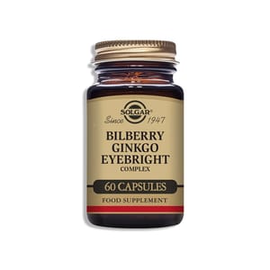 Vegan Bilberry Ginkgo - Eyebright Complex; 60 caps