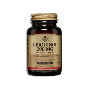 Gluten-free Ubiquinol 200mg - Reduced CoQ-10; 30 softgels 