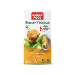 Vegan Burgers - Chickpea, Vegetables & Curry; 150g
