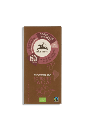 Organic Dark Chocolate with Acai Bar; 50g