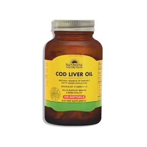 Cod Liver Oil; 100 softgels 