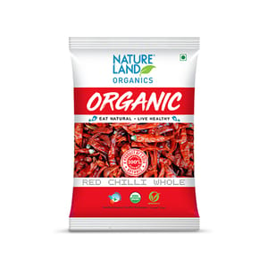 Organic Red Chilli - Whole; 50g