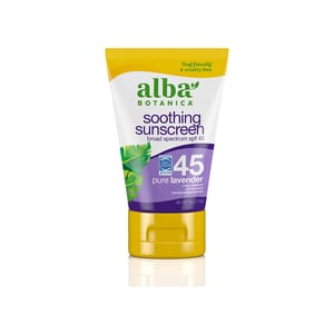Plant-based Soothing Sunscreen Lotion - Pure Lavender Spf 45; 113ml