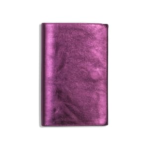 Responsible Leather Magenta Project Book - Metallic; Large