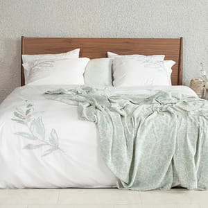 Sustainable Bamboo & Cotton Duvet Set - Leaves