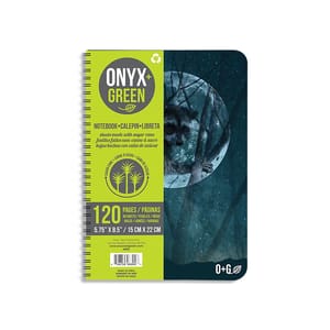 دفتر ملاحظات حلزوني أونيكس آند جرين ، مقاوم للماء والبقع ، ستورم رايتر 60 ورقة من الحجر المسطح ، غطاء D2W قابل للتحلل الحيوي  (6722)