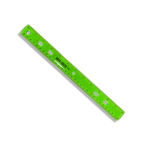 Eco-friendly Ruler - Corn Plastic & Binder Compatible; 30cm