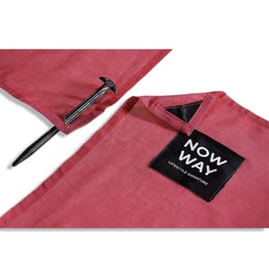 Biodegradable Cotton Throw - Simple Red