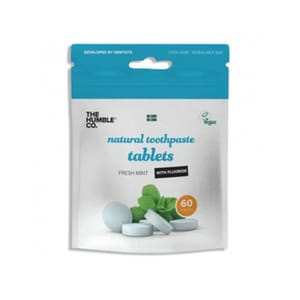Vegan Toothpaste Tabs with Fluoride; 60 tabs
