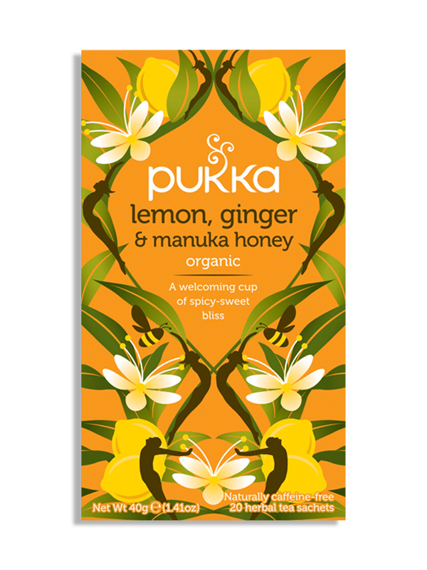 Organic Herbal Tea - Lemon, Ginger & Manuka Honey; 20 tbags