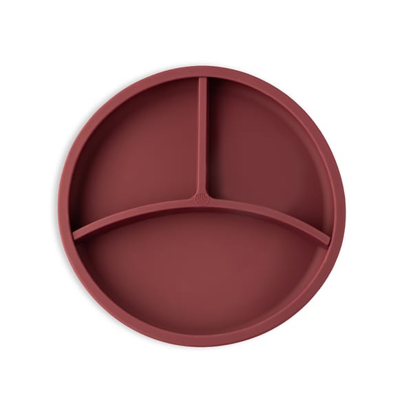 BPA-free Silicone Divider Plate - Burgundy