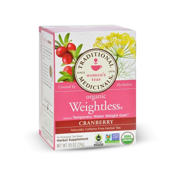 Organic Weightless Cranberry Tea; 16 Ct