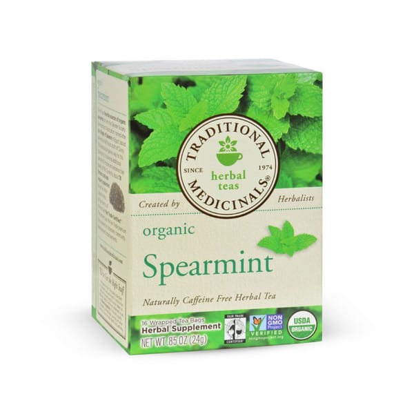 Organic Spearmint Tea; 16 Ct