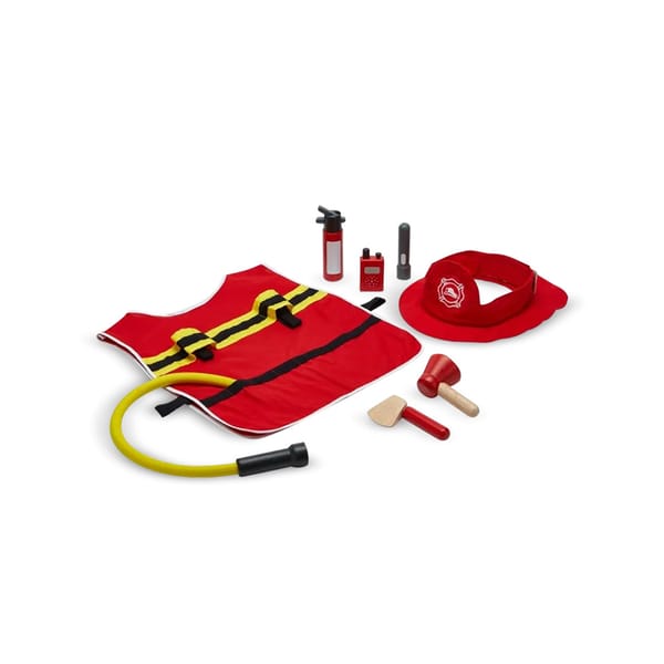 Eco-friendly Wooden Fire Fighter Play Set