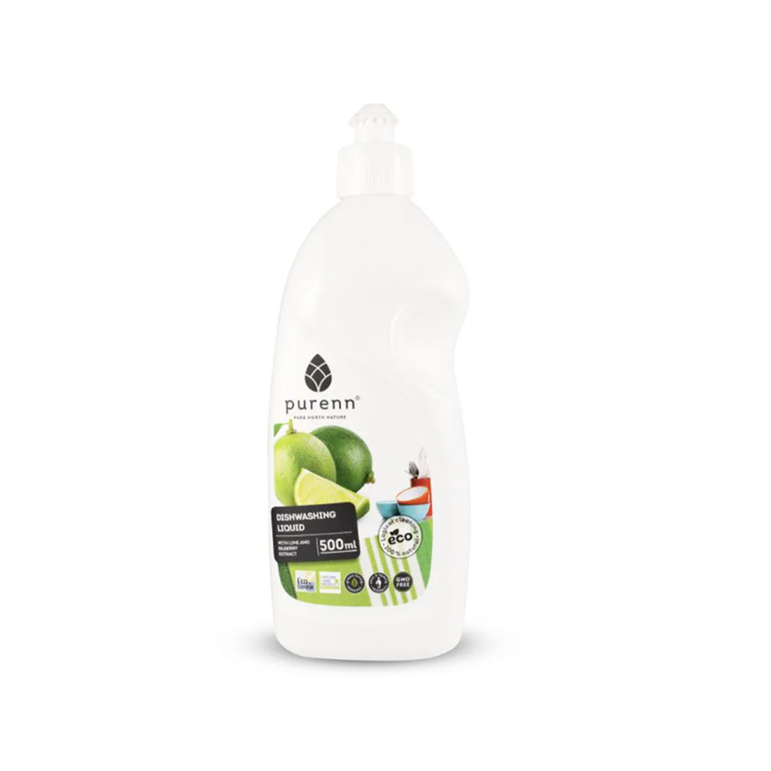 Organic Dishwashing Liquid - Lime & Bilberry Extract; 500ml
