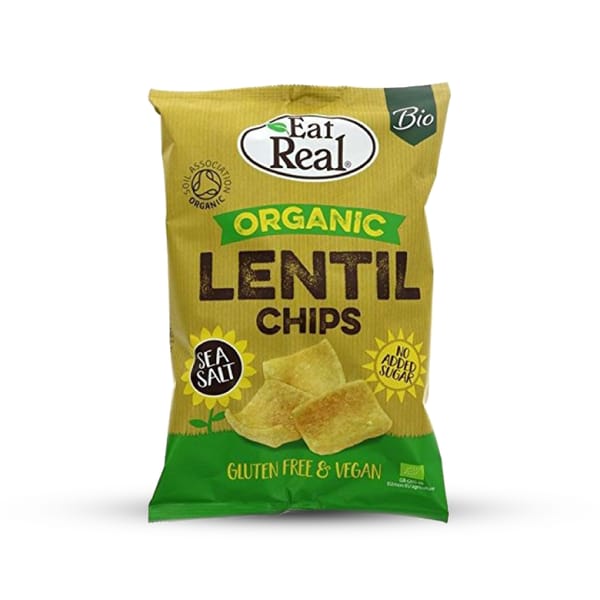 Organic Lentil Chips - Sea Salt; 100g