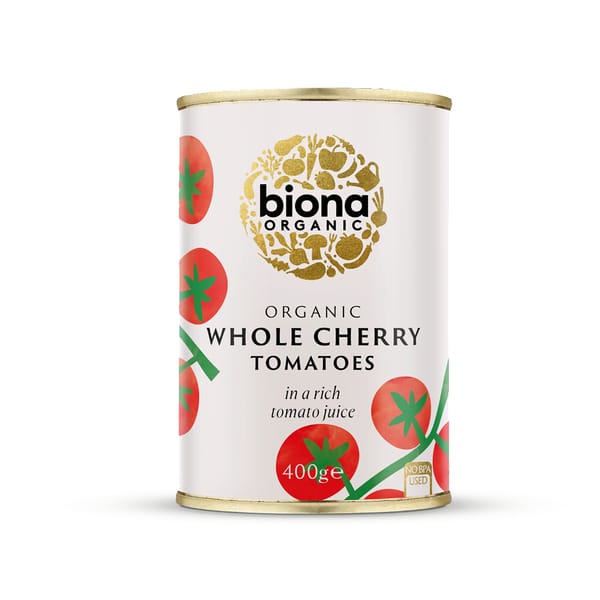 Organic Whole Cherry Tomatoes; 400g

