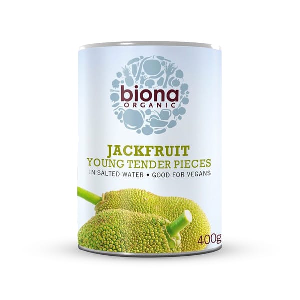 Organic Young Jackfruit in Salted Water; 400g