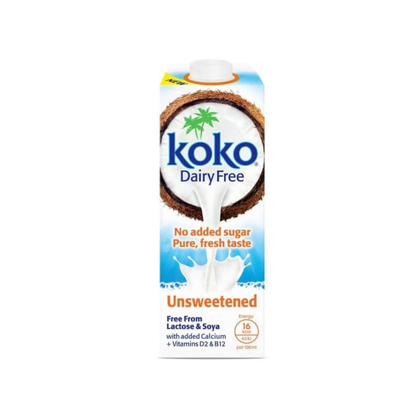 Dairy-free UHT Coconut Milk - Unsweetened; 1L