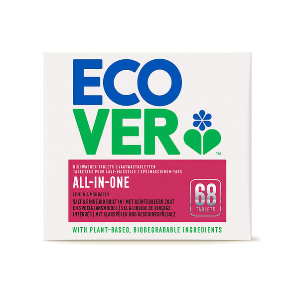 Plant-based All-in-One Dishwasher Tablets; 68 tabs