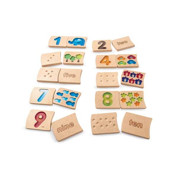 Eco-friendly Wooden Numbers - Gradient 1 to10