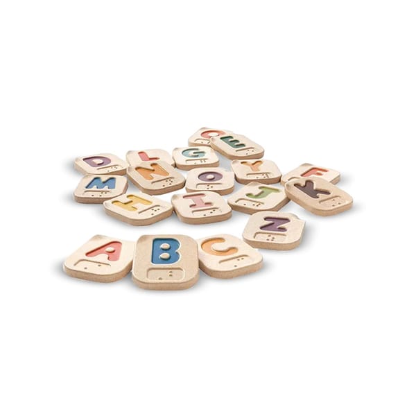 Eco-friendly Wooden Braille Alphabet - A to Z