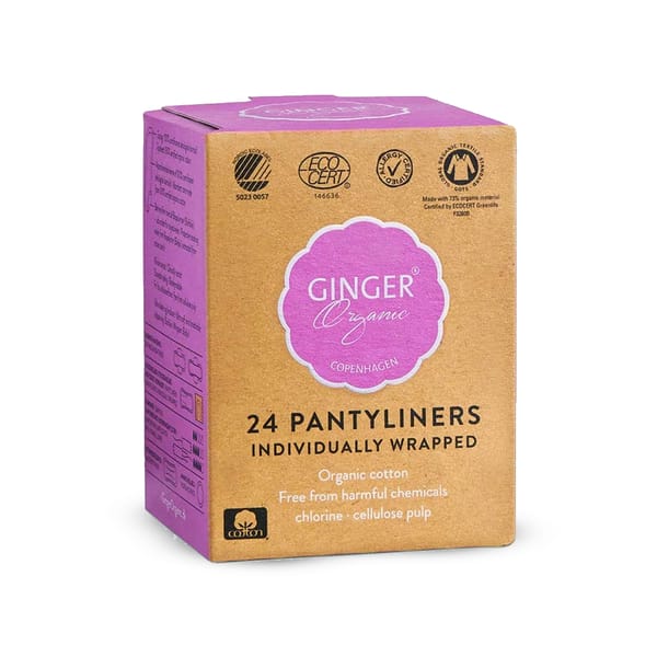 Organic Pantyliners - Individually Wrapped; 24pcs