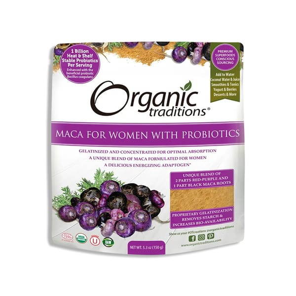 Organic Maca for Women with Probiotics; 150g