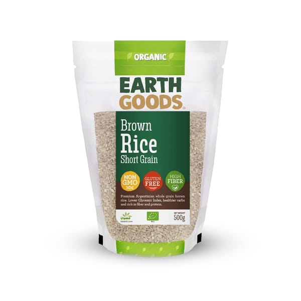Organic Short Grain Brown Rice; 500g 