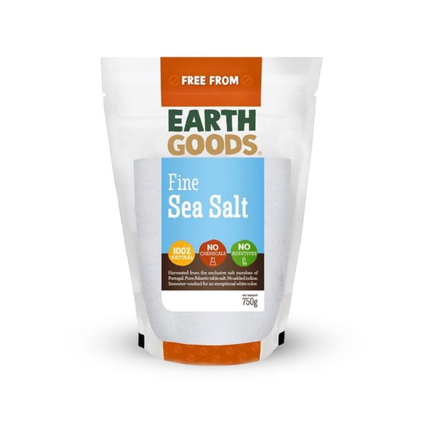 Natural Fine Sea Salt; 750g