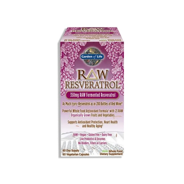 Raw Resveratrol; 60 Capsules