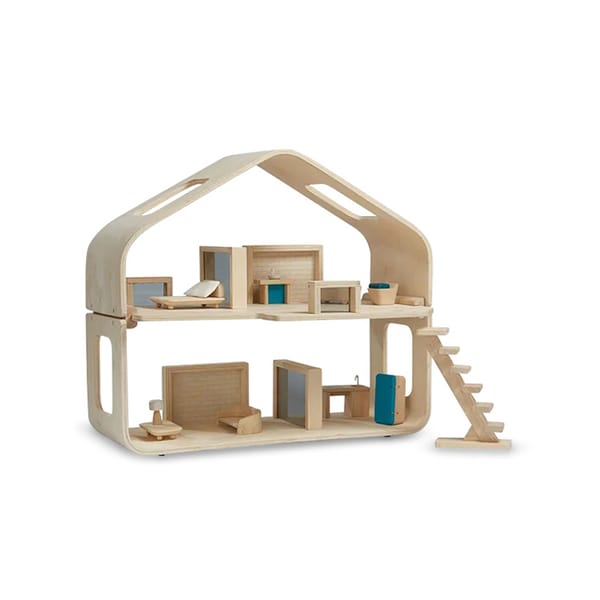 Eco-friendly Wooden Contemporary Dollhouse