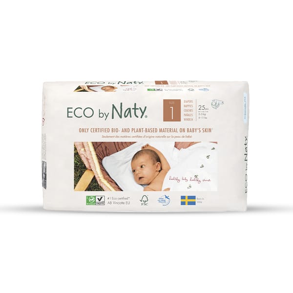 Eco-certified Diapers - Size 1 2-5kg; 25 pcs