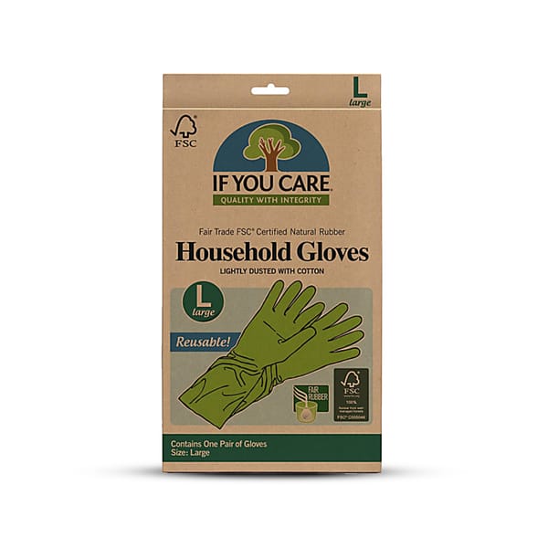 Natural Rubber Household Gloves - Large