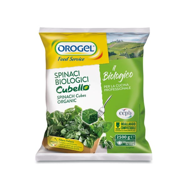 Organic Spinach Cubes; 2.5kg