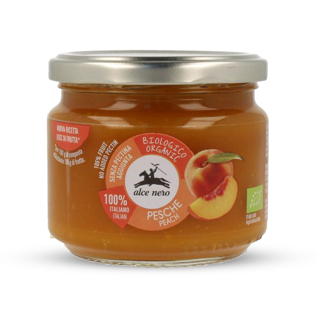 Organic Peach Jam; 270g