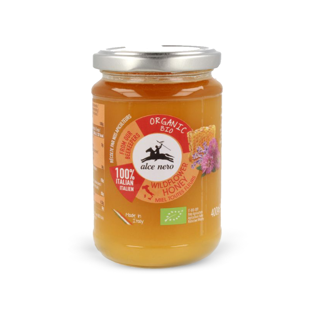 Organic Italian Wildflower Honey; 400g