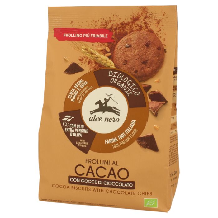 Organic Cocoa Biscuits with Chocolate Drops; 250g