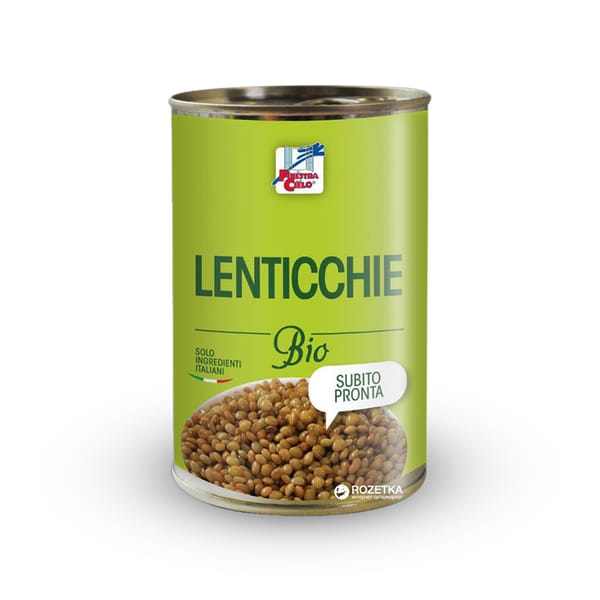 Organic Lentils - Canned; 400g