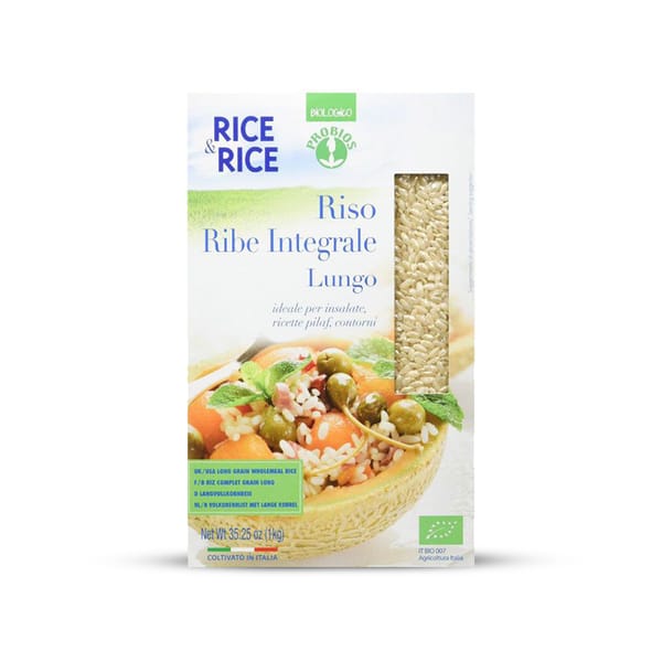 Organic Ribe Wholegrain Rice - Long; 1kg
