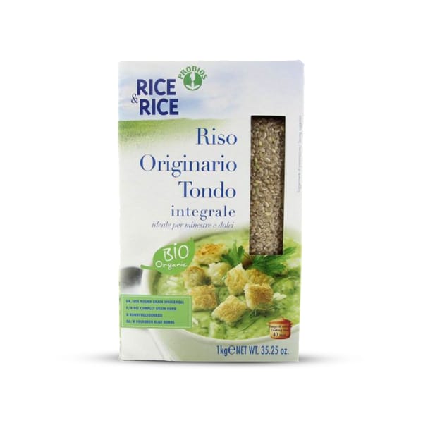 Organic Originario Round Rice - Wholegrain; 1kg
