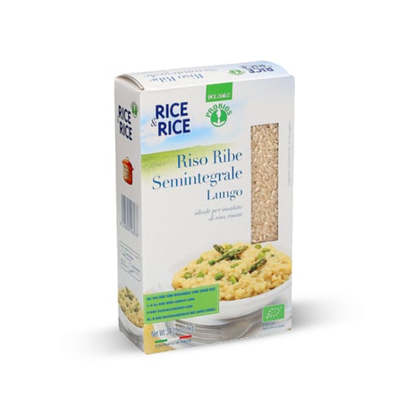 Organic Ribe Long Grain Rice - Semi Whole Meal; 1kg