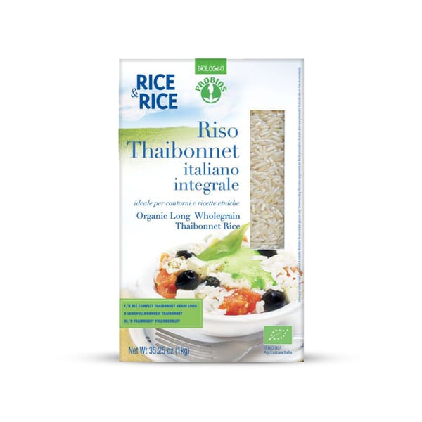 Organic Thai Long Rice - Wholegrain; 1kg