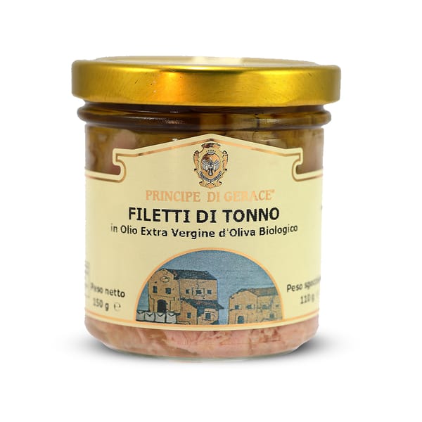 Organic Tuna Fillets in Extra Virgin Olive Oil; 105g
