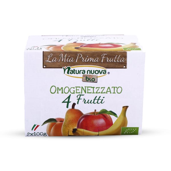 Organic Homogenized 4 Fruits; 200g
