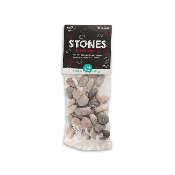 Vegan Stones Sweet Liquorice; 100g