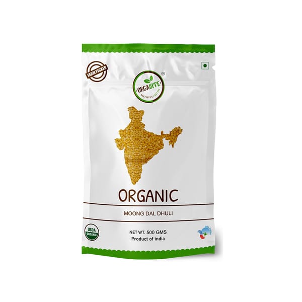 Organic Moong Dal Dhuli; 500g